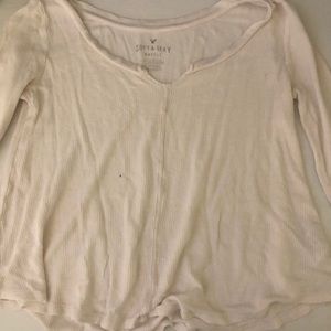 American Eagle Soft and Sexy Waffle Long Sleeve